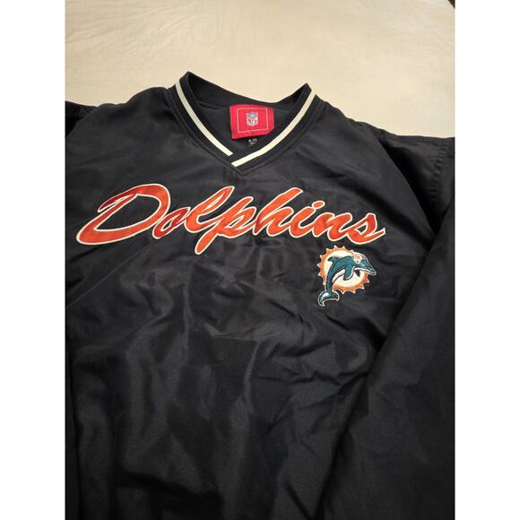 Miami Dolphins NFL Men's V-neck Pullover Longsleeve Jacket Size Xl - Picture 3 of 6